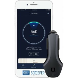ZUS® Smart Car Charger da NONDA – Carregador Inteligente USB Duplo com Localizador de Viatura e App Gratuita
